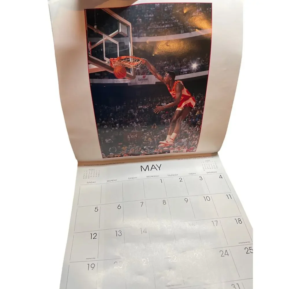NBA SUPER STARS 1991 CALENDAR